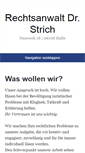 Mobile Screenshot of kanzlei-dr-strich.de